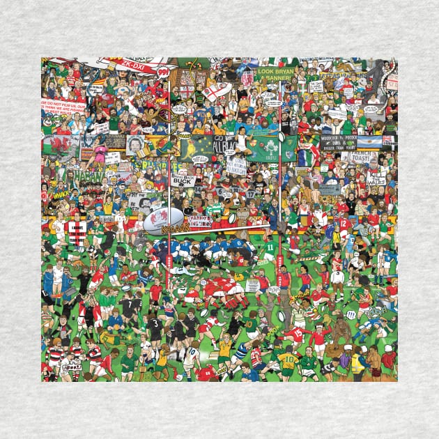 Rugby Mishmash by roundheadillustration